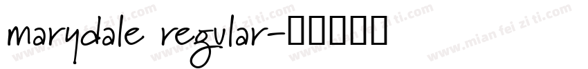 marydale regular字体转换